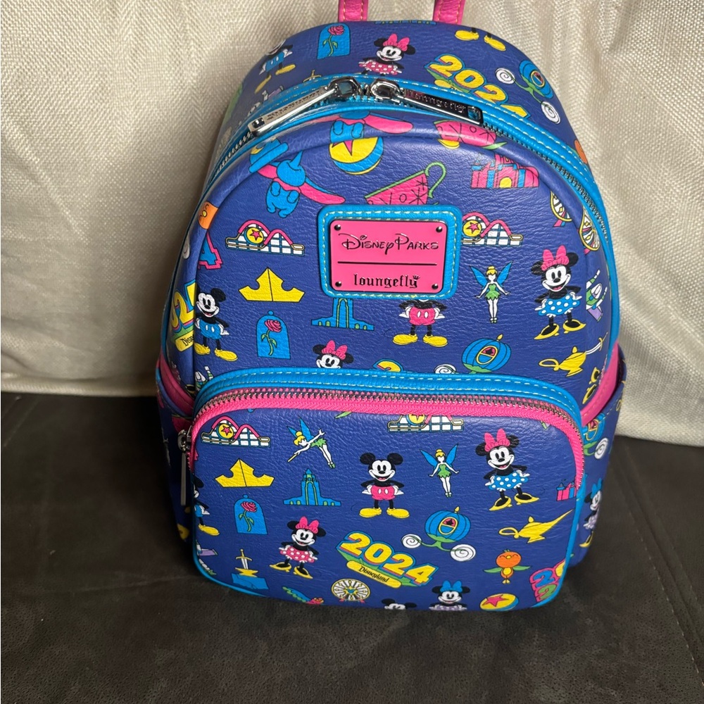 2024 Disney Parks Dated Figment Orange Bird Mickey Loungefly Mini Backpack